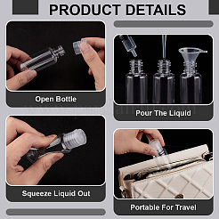 Пластиковые бутылки с откидной крышкой&nbsp;DIY-BC0013-34