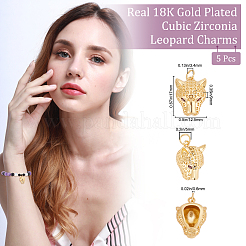 Подвески из кубического циркония с покрытием из латуни&nbsp;ZIRC-BBC0001-35