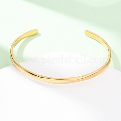 Браслеты-манжеты из нержавеющей стали 304 для женщин&nbsp;BJEW-Z146-05G