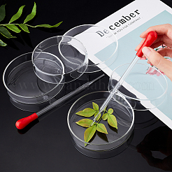 Плоская круглая стеклянная биохимическая чашка Петри GLAA-OC0001-17