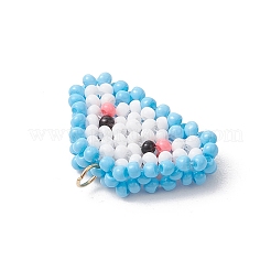 Подвески-облака из стеклянных бус PALLOY-MZ00568