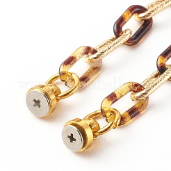 Акриловые и алюминиевые кабельные цепочки HJEW-JM00480-01