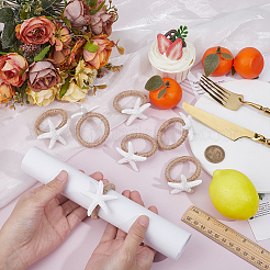12 шт. кольца для салфеток в виде морской звезды из смолы&nbsp;DIY-GO0002-95