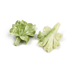 Резные бусины из синтетического коралла SHEL-D001-02