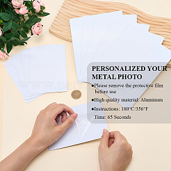 10 шт. 2 стиля алюминиевая термотрансферная печать пустая индикаторная пластина&nbsp;DIY-CP0013-29