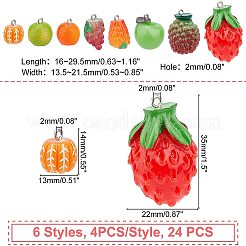 Подвески из смолы в стиле 32 шт.&nbsp;RESI-GA0001-09