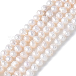 Нити из натурального культивированного пресноводного жемчуга PEAR-I007-07N-03A