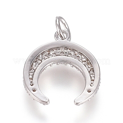 Латунные микро проложить кубического циркония подвески&nbsp;ZIRC-G166-06