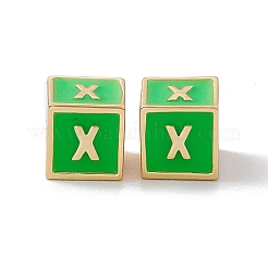 Стойки покрытие латунь эмаль бисер KK-B060-04G-02X