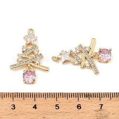 Латунные микро проложить кубического циркония подвески KK-C155-18G-02