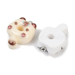 Подвески из смолы в форме кошачьего пончика&nbsp;X-RESI-Z034-03P