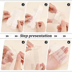 Прямоугольная прозрачная пластиковая коробка из пвх подарочная упаковка CON-BC0007-11A