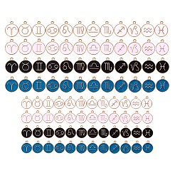 Подвески из эмали и сплава&nbsp;ENAM-SZ0001-14LG-RS