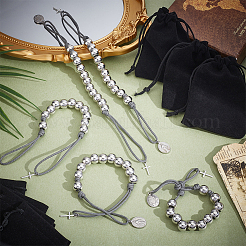 8шт ccb пластиковые круглые бусины браслеты&nbsp;BJEW-PH01940