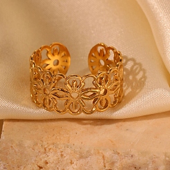 Регулируемые манжеты из нержавеющей стали 304 для женщин&nbsp;RJEW-Z099-03G