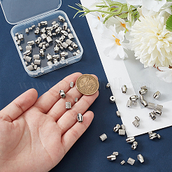 100 шт. 5 стиля 201 бусины из нержавеющей стали&nbsp;FIND-UN0016-47