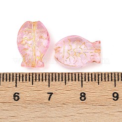 Гальванопокрытие и стеклянные бусины с золотым металлическим плетением&nbsp;EGLA-T029-01E