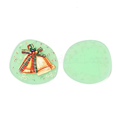 Подвески из смолы с рисунком 3d с рождественской тематикой RESI-I036-03A