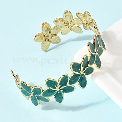 Браслеты из нержавеющей стали 304 с эмалью для женщин&nbsp;BJEW-D408-40G