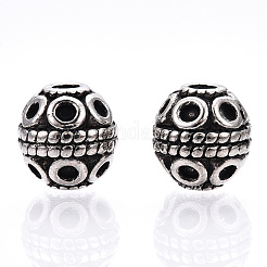 Сплавочные овальные бусины тибетского стиля  TIBE-Q063-120AS-NR