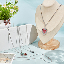 8 шт. 4 стиля цепочек из нержавеющей стали 201 и 304&nbsp;NJEW-NB0001-19