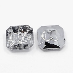 Пуговицы из акрилового страза X-BUTT-J007-01-B