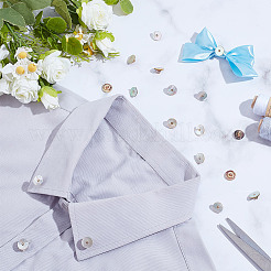 30 шт. пуговицы из сплава с 1 отверстиями на хвостовике BUTT-NB0002-08