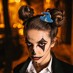 3 шт. 3 цвета аксессуары для волос из искусственной кожи на Хэллоуин&nbsp;PHAR-CL0001-01