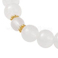 2шт 2 стиля стеклянные круглые бусины эластичные браслеты BJEW-JB11867