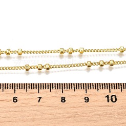 Ожерелья из цепочек с плоскими круглыми витыми звеньями из латуни толщиной 2.5 мм&nbsp;NJEW-M108-26G