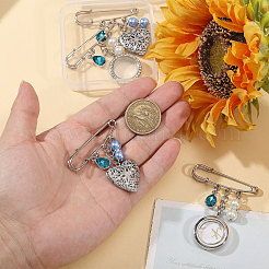 4 шт. 2 стиля: подвески-медальоны&nbsp;JEWB-CA00014