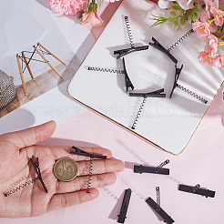 Металлические заколки из кожи аллигатора&nbsp;OHAR-WH0021-95B