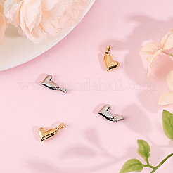 4 шт. 2-х цветные подвески ко Дню святого Валентина из нержавеющей стали 304 STAS-BBC0006-12