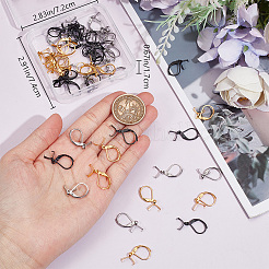 60 шт. 3 шт. фурнитура для сережек из нержавеющей стали 304 с застежкой-молнией STAS-BBC0004-08