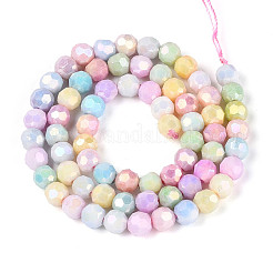 Антикоррозийные гальванические стеклянные бусины&nbsp;EGLA-T021-6mm-15-12