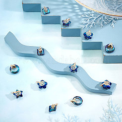 24 шт. 4 стиля подвесок из гальванического стекла&nbsp;EGLA-SC0001-04