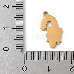 Эмалевые подвески из нержавеющей стали 304 с рождественской тематикой&nbsp;STAS-K312-04J-G