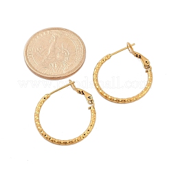 Серьги-кольца из нержавеющей стали 304 для женщин EJEW-B114-02A-G