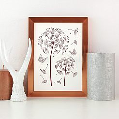 Самоклеящийся трафарет для шелкографии DIY-WH0337-011