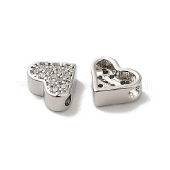 Латунные микро проложить кубического циркония бусы KK-H487-03P