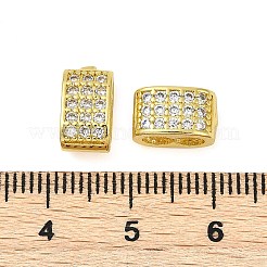 Застежки из латуни с микропейвом и прозрачным фианитом KK-H202-11G