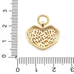 Подвески из настоящего латунированного стекла из золота 18 карат&nbsp;KK-L209-087G