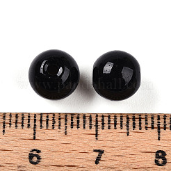 Непрозрачные однотонные стеклянные бусины&nbsp;X1-GLAA-N007-8mm-A16