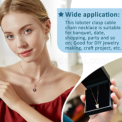 12 шт. 3 цвета 304 нержавеющая сталь спутниковые цепочки ожерелья комплект для мужчин и женщин NJEW-NB0001-15