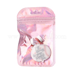 1 пара сережек-гвоздиков с леопардовым принтом в виде сердца для матери и спорта из акрила&nbsp;EJEW-FS0001-22F