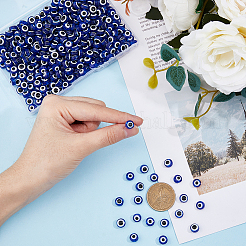 400 шт. бусины из смолы от сглаза RESI-DC0001-22