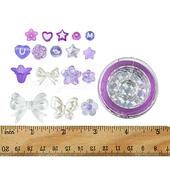 Наборы для изготовления браслетов из акрила и АБС-пластика с цветами и звездами «сделай сам»&nbsp;DIY-FS0006-51