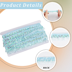 Чинлон со складками и кружевной отделкой OCOR-WH20012-21C
