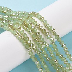 Стеклянные бусины с гальваническим покрытием &nbsp;EGLA-A034-J4mm-K02