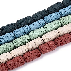 Бусы из натуральной лавы G-N257-14A-01